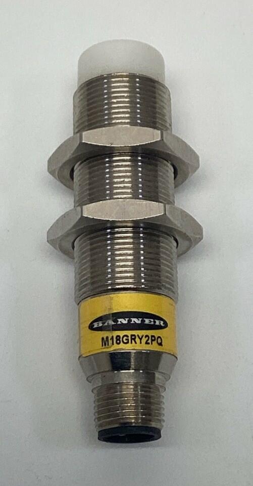 Banner M18GRY2PQ EZ-Light 18mm 3-Color Indicator 5-Pin M12