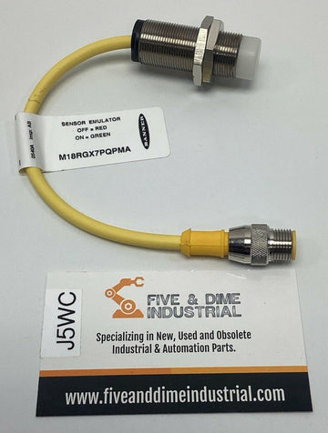 Banner M18RGX7PQPMA EZ-Light 18mm Barrel 2-Color Indicator 4-Pin, M12 74287