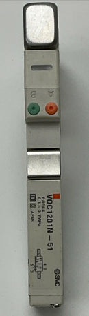 SMC VQC1201N-51 Pneumatic Solenoid Valve 24VDC 5 Port-2