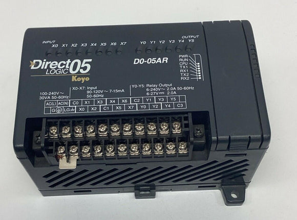 Automation Direct D0-05AR I/O AC Power Supply 120/240VAC Directlogic 05 Koyo