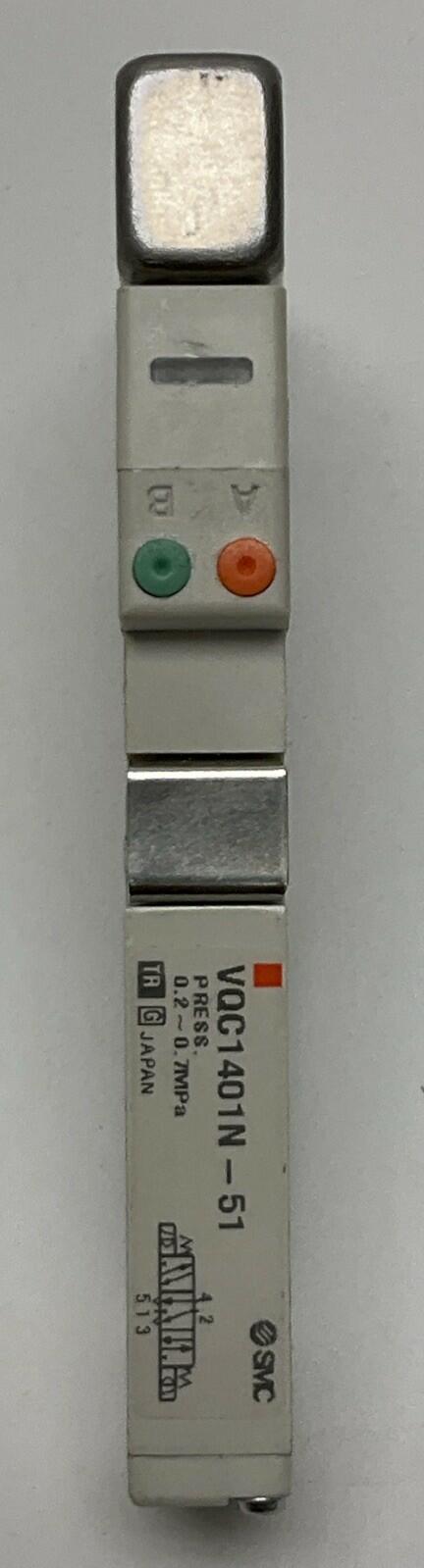 SMC VQC1401-51 Pneumatic Solenoid Valve 24VDC 5 Port