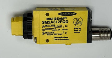 Banner SM2A312FQD / 26843 Photoelectric Mini Beam Infrared, 880mm 24-240 VAC - 0