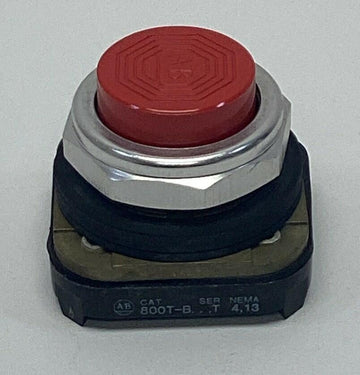 Allen Bradley 800T-B6 Ser. T Red Extended Head Push Button - 0