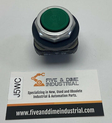 Allen Bradley 800T-A1A Green Momentary Flush Push Button 1-NC, 1-NO