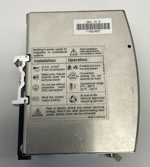 Sola Emerson SDN5-24-100 24V, 5A Power Supply 115/230VAC Input