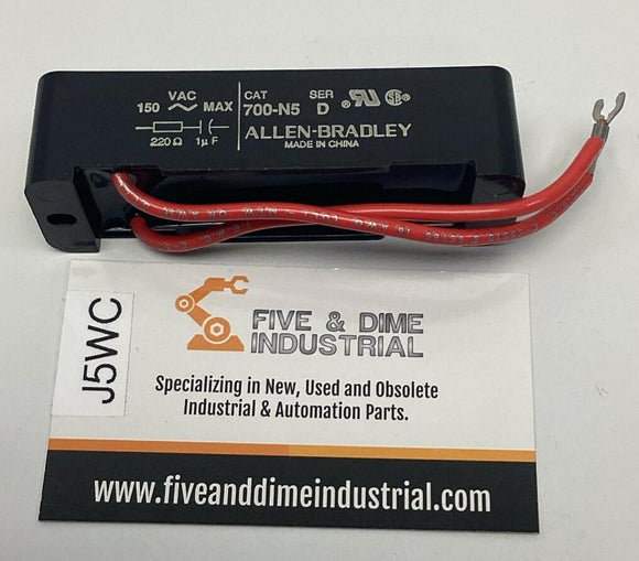 Allen Bradley 700-N5 Ser. D 220 ohm 150VAC Surge Suppressor