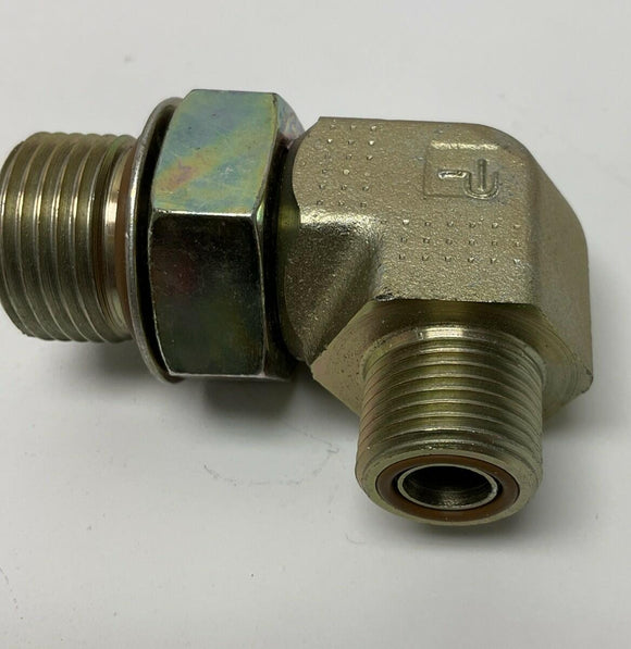 Parker 8-12 C5OLO-S V0894 Seal-Lok Straight Thread Elbow ORFS / SAE-ORB