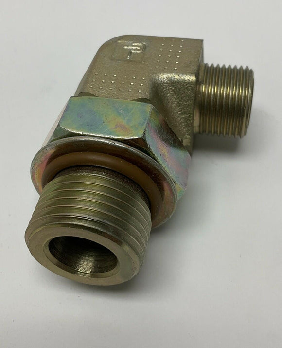 Parker 8-12 C5OLO-S V0894 Seal-Lok Straight Thread Elbow ORFS / SAE-ORB