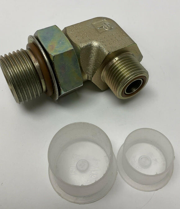 Parker 8-12 C5OLO-S V0894 Seal-Lok Straight Thread Elbow ORFS / SAE-ORB