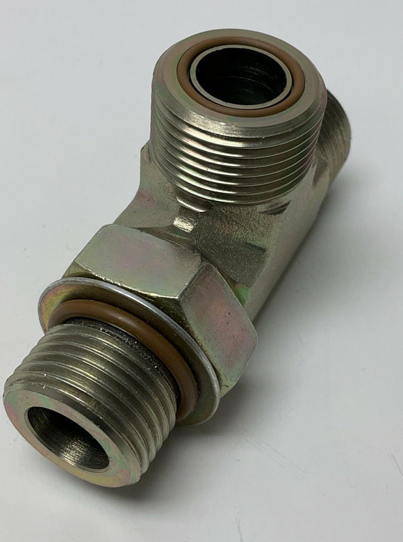 Parker 12 R5OLO-S Seal-Lok O-Ring Face Seal Straight Thread Run Tee 3/4" Viton