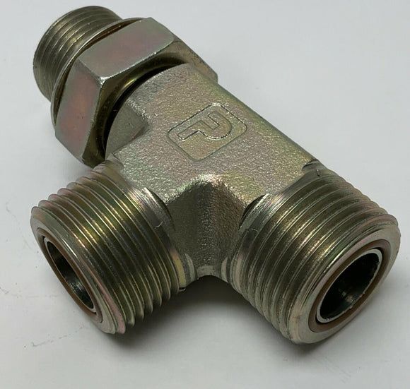 Parker 12 R5OLO-S Seal-Lok O-Ring Face Seal Straight Thread Run Tee 3/4" Viton