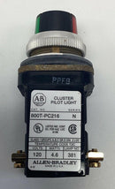 Allen Bradley 800T-PC216 Cluster Pilot Light  Red Green 120 VAC, 50/60 HZ-3