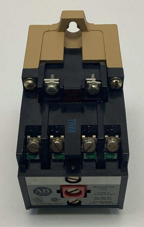 Allen Bradley 700-P0400A1 Ser. B AC Relay Contactor Type P 115/120VAC Coil