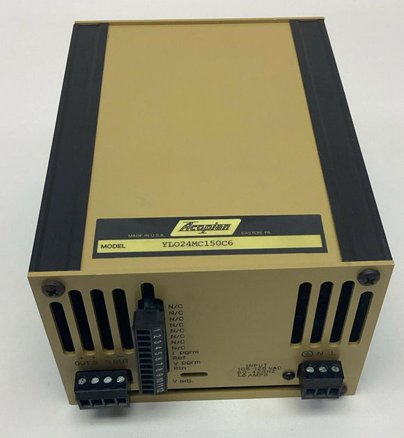 Acopian YLO24MC150C6 C6 Model Power Supply Input 105-125VAC 1.6 Amp