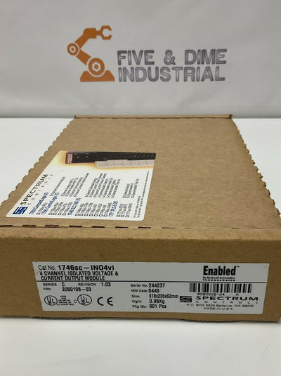 Spectrum 1746sc-NI8u SLC 500 8-Channel Universal Analog Input Module AB Enabled - 0
