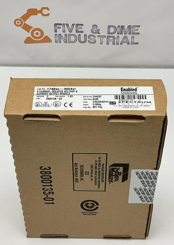 Spectrum 1746sc-NI8u SLC 500 8-Channel Universal Analog Input Module AB Enabled