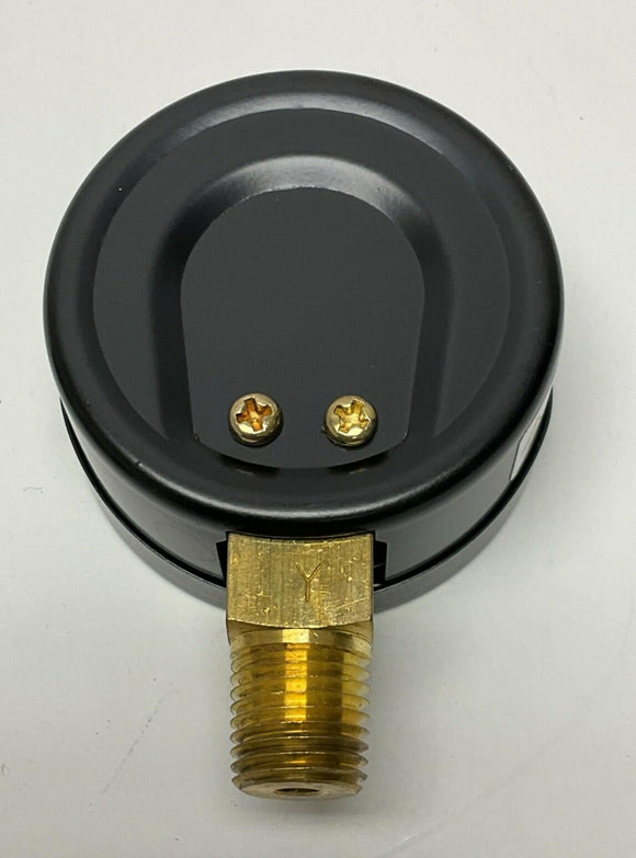 Ametek USG 163269 0-60 PSI Pressure Gauge 2"  1/4" NPT, Brass Lower Middle