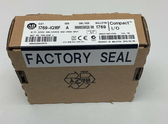 Allen Bradley 1769-IQ16F Compactlogix 16-Point 24VDC High Speed Input Module