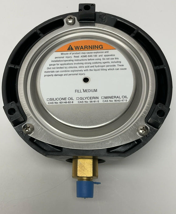 Ametek / USG 175008 Pressure Gauge 4-1/2" 60 PSI, 1/4" NPT Lower Middle BRZ Tube