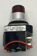 Allen Bradley 800T-PT16R Red Cap Push-to-Test Pilot Light 120VAC-3