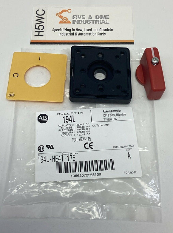 Allen Bradley 194L-HE4I-175 Switch Actuator 48x48