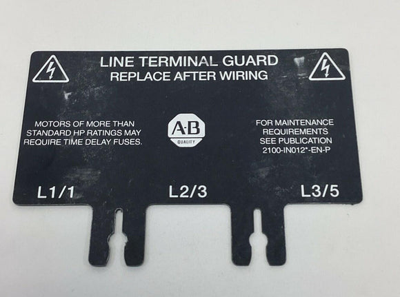 Allen Bradley 40392-400-20 Line Terminal Guard for Disconnect