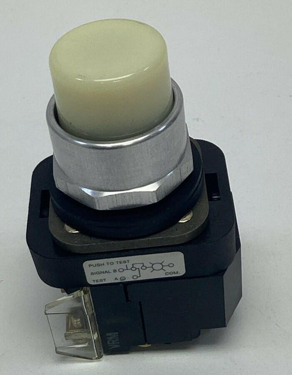 Allen Bradley 800T-PT16W White Push-to-Test Pilot Light 120V