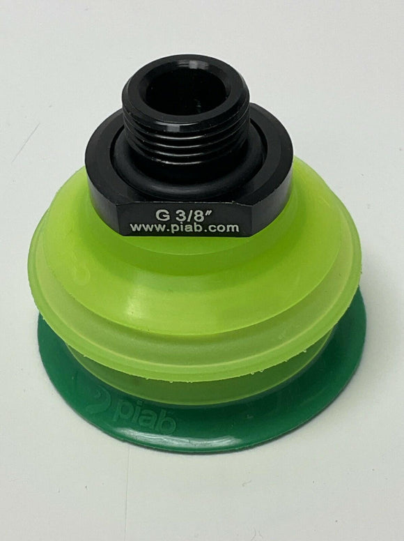 Piab 9902808 / G.S50T60.B1.S1.G38M.00 50mm Vacuum Suction Cup G3/8" Male Thread