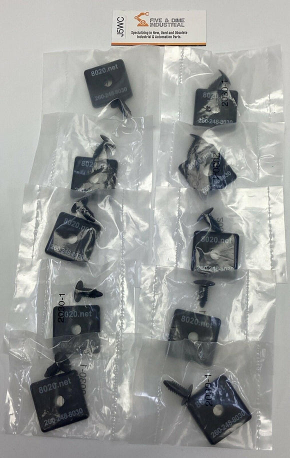 8020.NET 2030 15 Series End Cap with Push-In Fastener (Bag of 10)