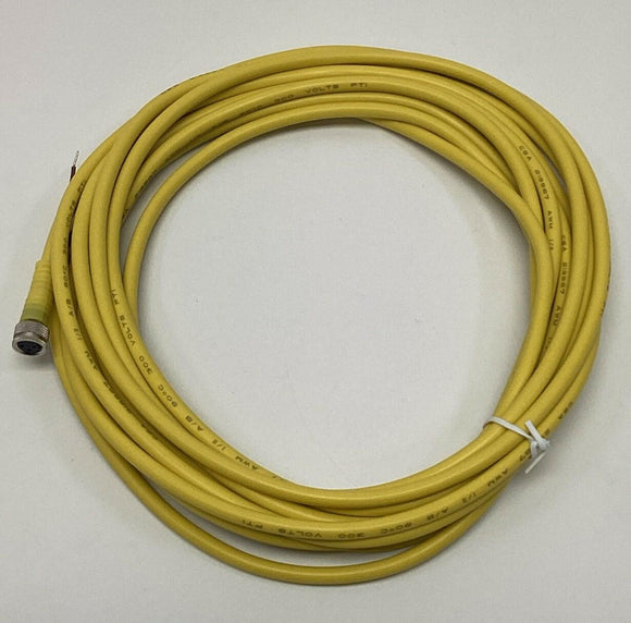 HTM 15-6042 / C-FS3TZV075 M8, 3-Pole, 3-Wire Single End Cable 5-Meters