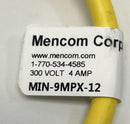 Mencom MIN-9MPX-12 9-Pin Male Single End Cable Cordset 12 Ft.-3