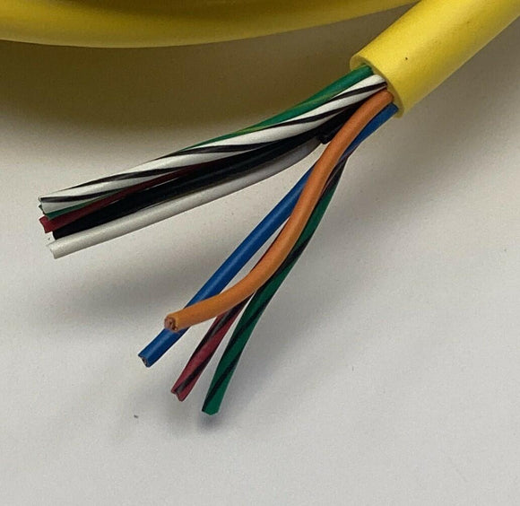 Mencom MIN-9MPX-12 9-Pin Male Single End Cable Cordset 12 Ft.