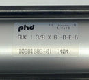 PHD AVK1-3/8X6D-E-G Double-Acting Pneumatic Cylinder 1-3/8" Bore, 6" Stroke-3