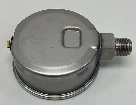 Wika 9768572 Type 232.53 4" 0-300 PSI Pressure Gauge, 1/2" NPT LM, Filled