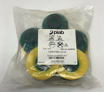 Piab BX52P.4K.F / 0104729 Vacuum Suction Cups (5-Pack) - 0
