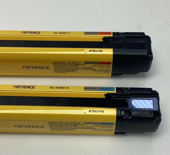 Keyence GL-R48H Safety Light Curtain Set GL-R48H-T / GL-R48H-R (New in Box)