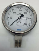 Wika 9768572 Type 232.53 4" 0-300 PSI Pressure Gauge, 1/2" NPT LM, Filled-2
