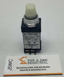 Allen Bradley 800T-QST24W White Cap Push-to-Test Pilot Light 24VDC-1