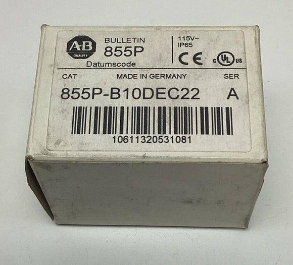 Allen Bradley 855P-B10DEC22 Panel Mount Alarm Signal 115VAC