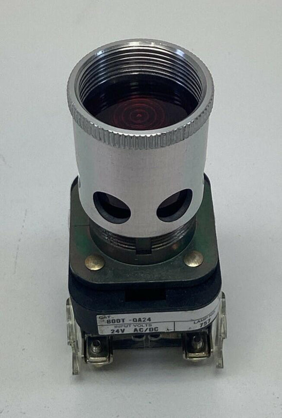 Allen Bradley 800T-QA24R Red Illuminated Push Button 24V AC/DC