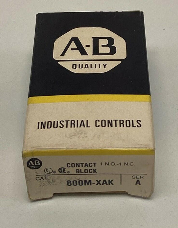 Allen Bradley 1492-N25 Contact Block 1-N.O. , 1-N.C.