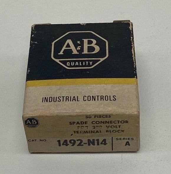 Allen Bradley 1492-N14 Spade Connector / Jumpers for Terminal Block (Box of 50)