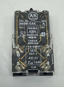Allen Bradley 1492-N25 Contact Block 1-N.O. , 1-N.C.-2