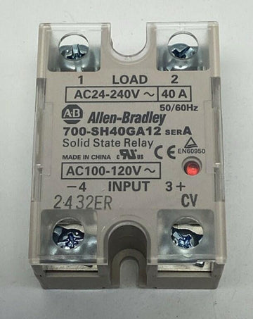 Allen Bradley 700-SH40GA12 Solid State Relay IN: 100-120VAC, OUT: 24-240VAC - 0