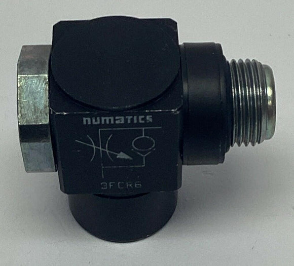 Numatics 3FCR6 3/8"-G Flow Control Fitting 90° Male / Female