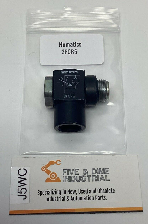 Numatics 3FCR6 3/8"-G Flow Control Fitting 90° Male / Female