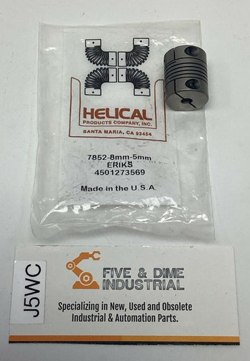 Helical 7852-8mm-5mm Flexible Shaft Coupling
