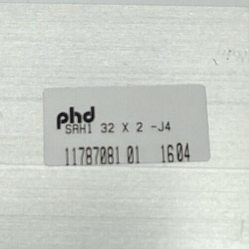 PHD SAH132X2-J4 Linear Thruster Slide Cylinder, DBL-Acting 32mm Bore, 2" Stroke
