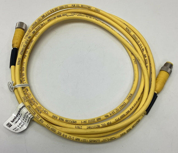 Lumberg Automation RST 4-RKT4-602/3M M12 4-Pin Male / Female Straight Cable 250V
