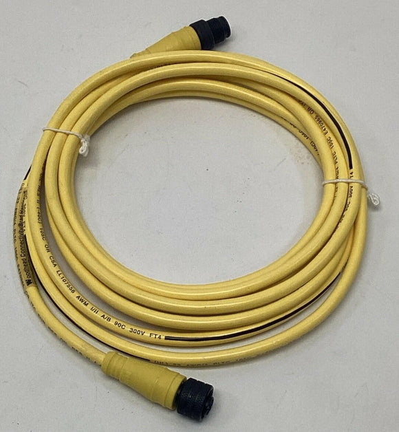 Woodhead / Brad Connectivity 1200660690 M12, 4-Pole Straight M/F Cable 3M